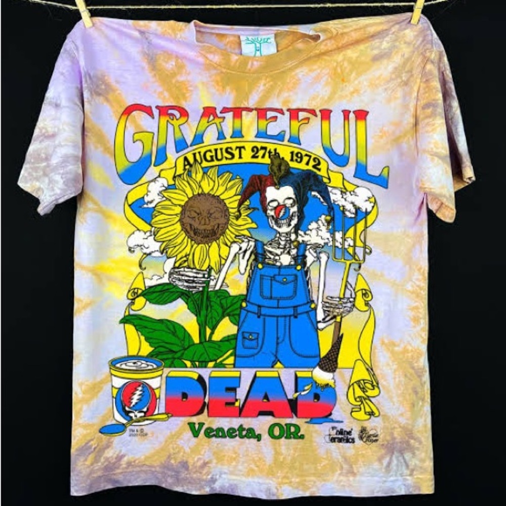 Online Ceramics Grateful Dead Veneta, OR 1972 T-shirt